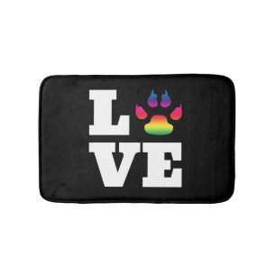 Regenbogenpflaster Badematte