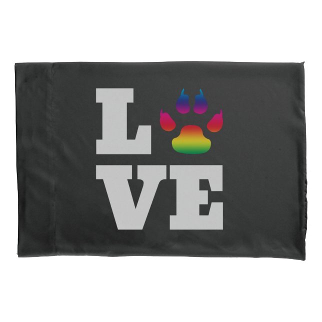Regenbogenpflaster Kissenbezug (Vorderseite)