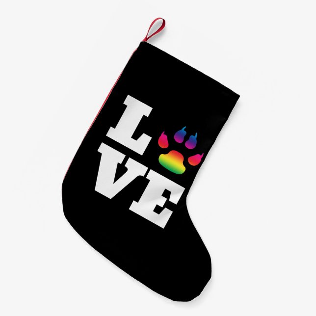 Regenbogenpflaster Kleiner Weihnachtsstrumpf (Vorderansicht (hängend))