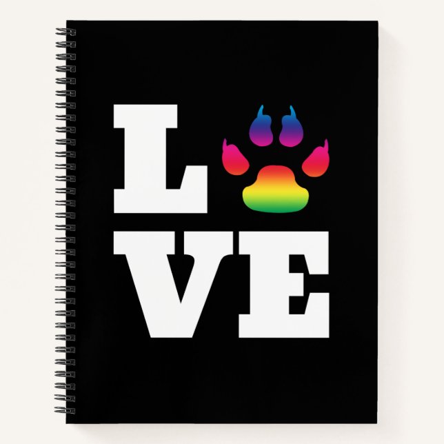 Regenbogenpflaster Notizbuch (Vorderseite)