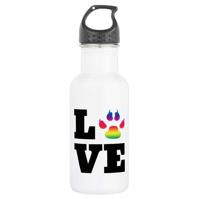 Regenbogenpflaster Trinkflasche (Vorderseite)