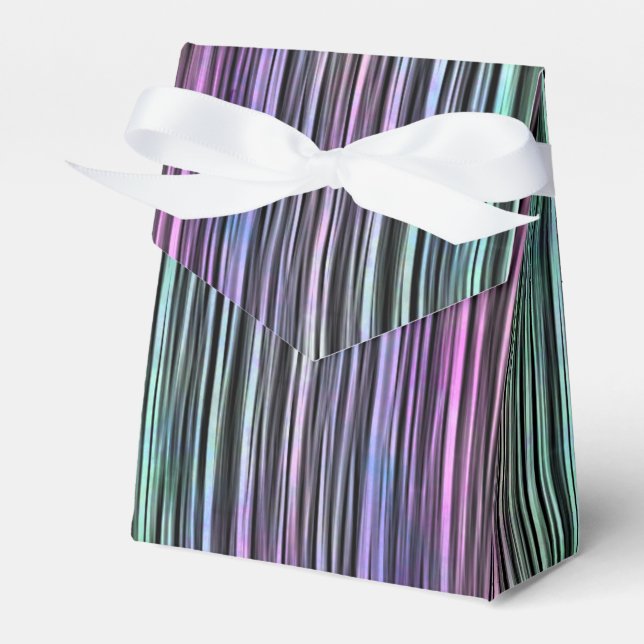 Regenbogenpinsel streicheln auf schwarz: geschenkschachtel (Vorderseite)