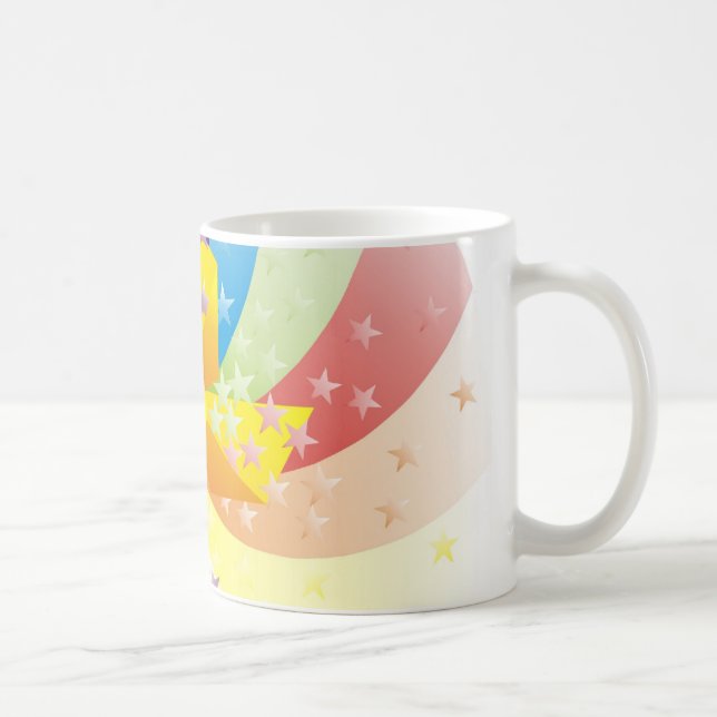Regenbogenpinwheel-Tasse Kaffeetasse (Rechts)