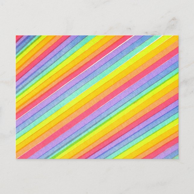Regenbogenpostkarte Postkarte (Vorderseite)