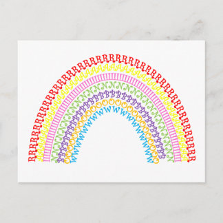 Regenbogenpostkarte Postkarte