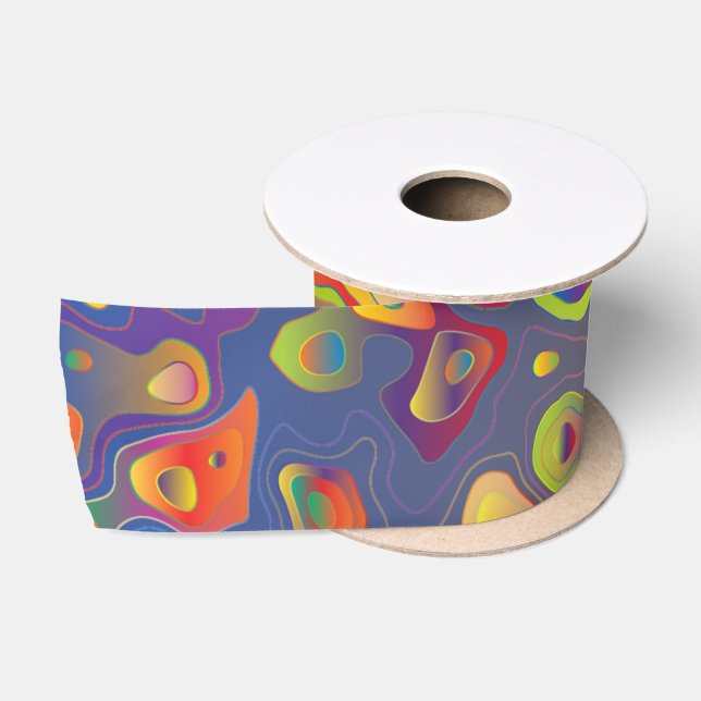 Regenbogenpresse Wassertropfen Band Satinband (Spule)