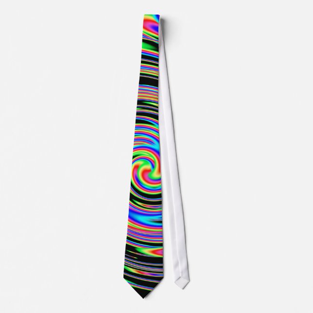 Regenbogenpsychedelie 2 Krawatte (Vorderseite)