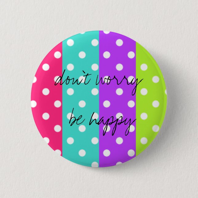 Regenbogenpunkt Button (Vorderseite)