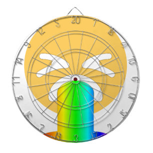 Regenbogenpuppe Emoji Dartscheibe