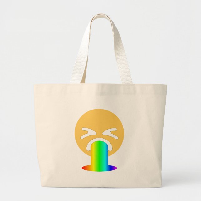 Regenbogenpuppe Emoji Jumbo Stoffbeutel (Vorne)