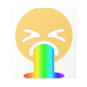 Regenbogenpuppe Emoji Notizblock