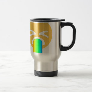 Regenbogenpuppe Emoji Reisebecher