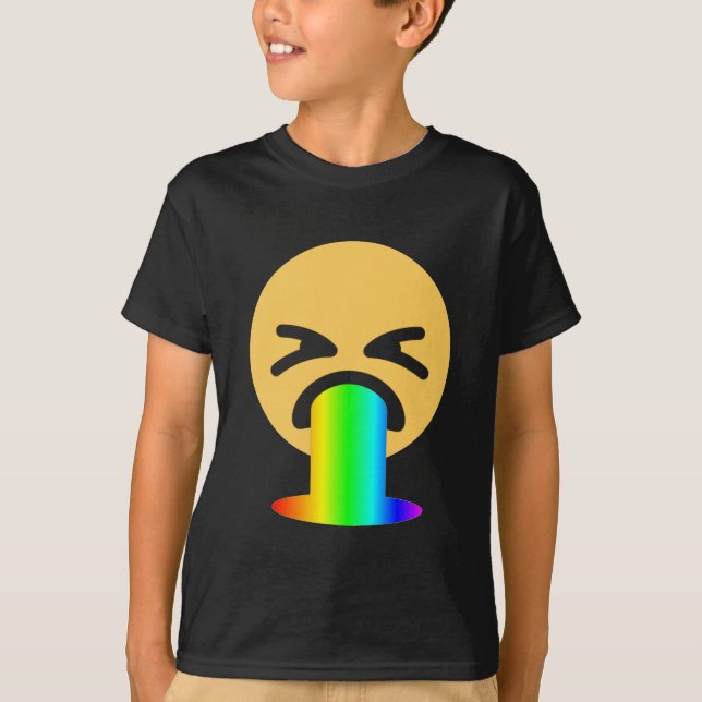Regenbogenpuppe Emoji T-Shirt (Vorderseite)