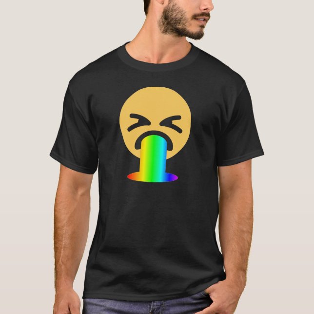 Regenbogenpuppe Emoji T-Shirt (Vorderseite)