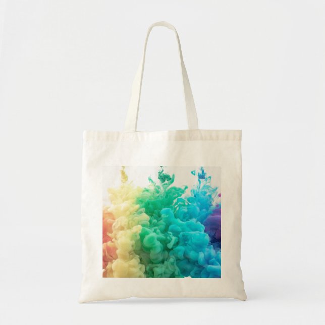 Regenbogenrauche Tragetasche (Vorne)