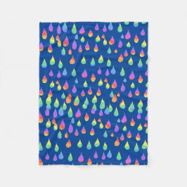 Regenbogenreain Drops Reiki Chakra Blanket Fleecedecke