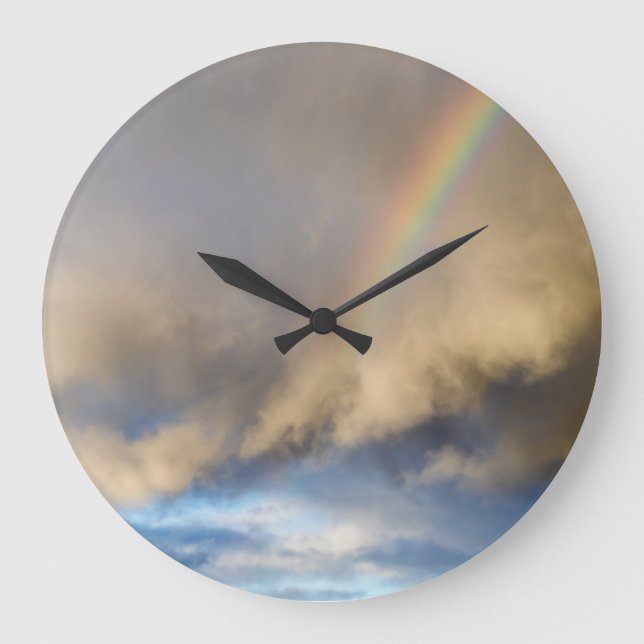 Regenbogenrebellion Große Wanduhr (Vorderseite)