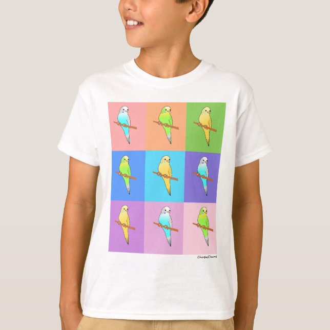 Regenbogenrechtecke T-Shirt (Vorderseite)