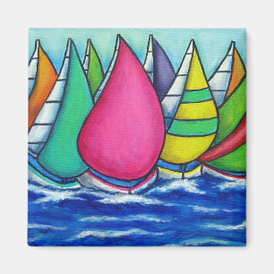 Regenbogenregatta-Magnet Magnet