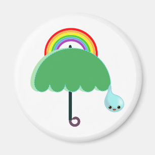 Regenbogenregen Magnet