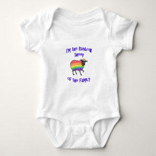 Regenbogenschaf der Familie Baby Strampler