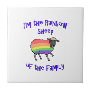 Regenbogenschaf der Familie Fliese
