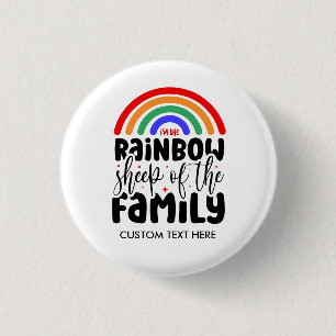 REGENBOGENSCHAF DER FAMILIE Lustig Schwul Button