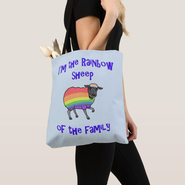 Regenbogenschaf der Familie Tasche (Von Nahem)