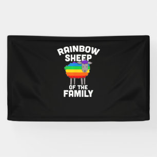 Regenbogenschaf des Gay Pride LGBTQ Equali Banner