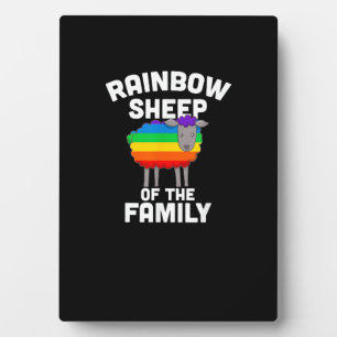 Regenbogenschaf des Gay Pride LGBTQ Equali Fotoplatte