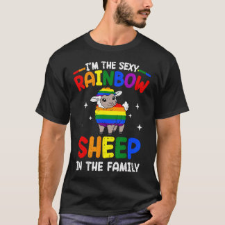 Regenbogenschaf In Familie Lgbt Schwul Lesbisch St T-Shirt