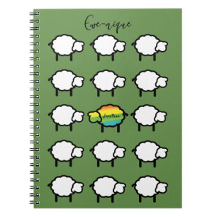 Regenbogenschaf Notizbuch Ewe-nique Dankbarkeit Notizblock