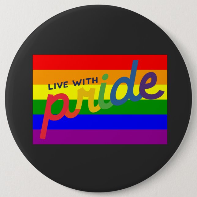 Regenbogenschaltfläche Button (Vorderseite)