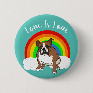 Regenbogenschaltfläche für den Bulldog-Prix Button