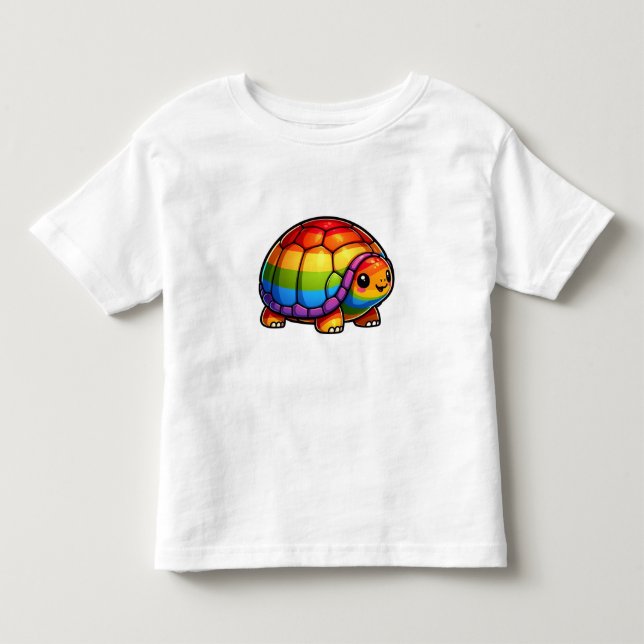 Regenbogenschildkröte Kleinkind T-shirt (Vorderseite)