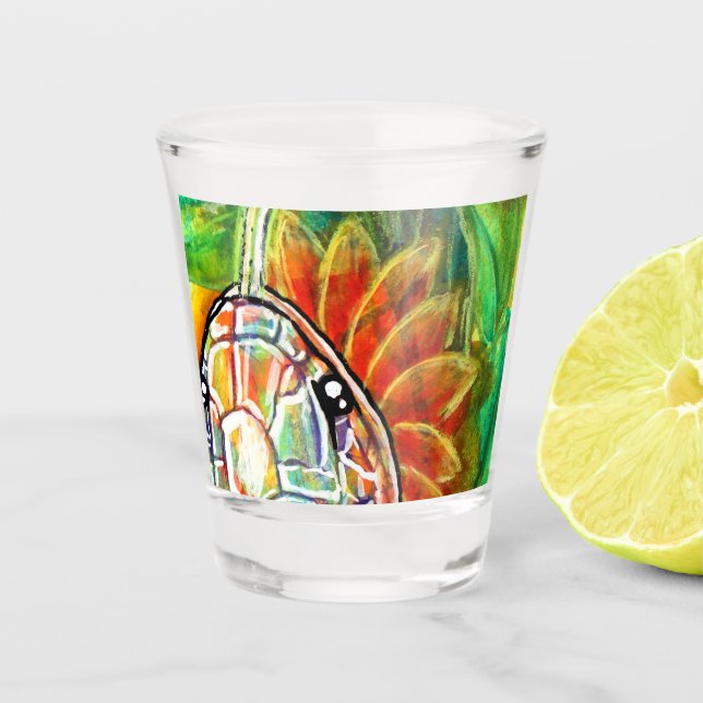Regenbogenschlange  schnapsglas (Vorderseite)