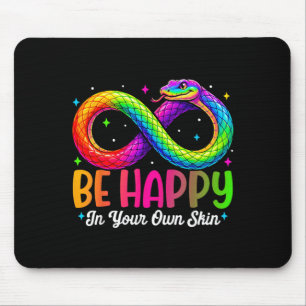 Regenbogenschlange Sei glücklich Autismusrisiko-De Mousepad