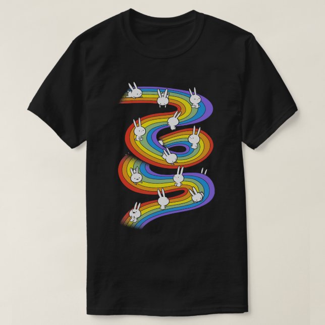 Regenbogenschlitten T-Shirt (Design vorne)