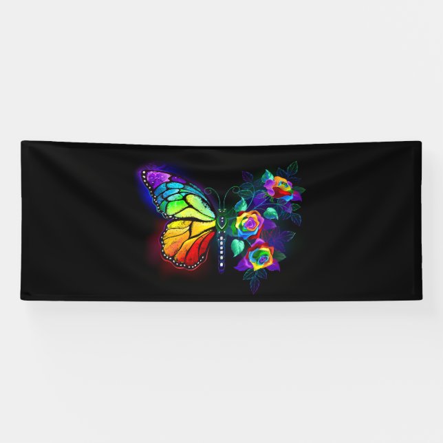 Regenbogenschmetterling Banner (Horizontal)