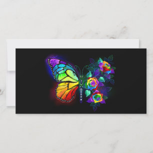 Regenbogenschmetterling Dankeskarte