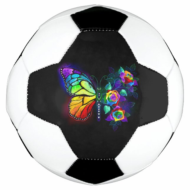 Regenbogenschmetterling Fußball (Vorderseite)