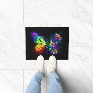 Regenbogenschmetterling Fußmatte