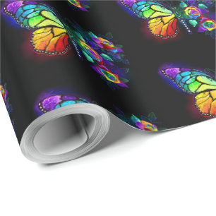 Regenbogenschmetterling Geschenkpapier