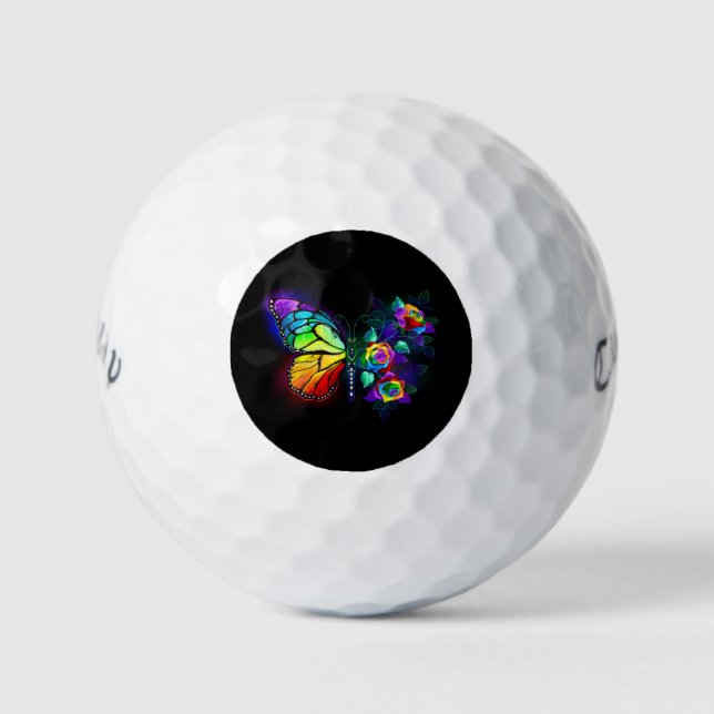 Regenbogenschmetterling Golfball (Vorderseite)