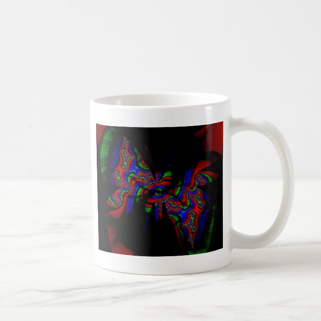 Regenbogenschmetterling Kaffeetasse (Rechts)