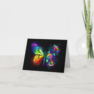 Regenbogenschmetterling Karte