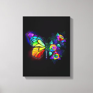 Regenbogenschmetterling Leinwanddruck