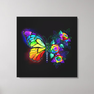 Regenbogenschmetterling Leinwanddruck