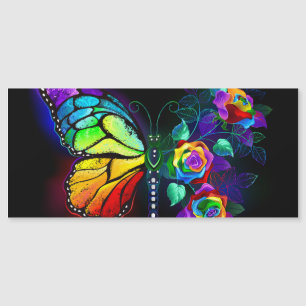 Regenbogenschmetterling Magnetkarte