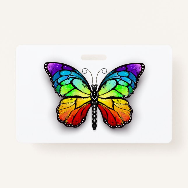 Regenbogenschmetterling Monarch Ausweis (Vorderseite)